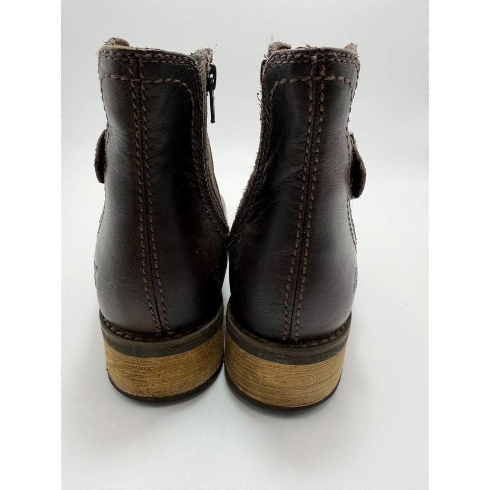 Timberland Earthkeepers Brown Leather Suede Buckle Ankle Boots 8329A Womens 6 - Picture 7 of 7
